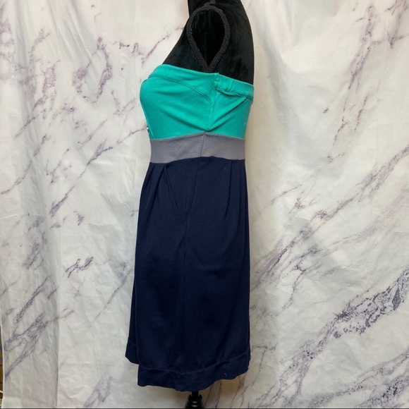 Anthropologie Ric Rac Colorblock Strapless Dress - Picture 3 of 8